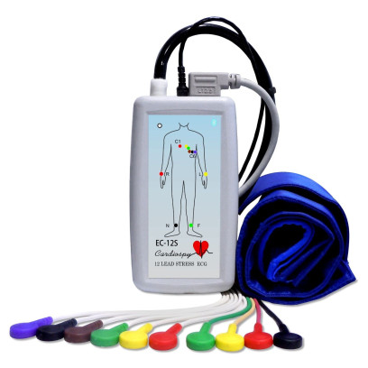 Система ЭКГ в состоянии покоя и стресс-тест нагрузки EC-12S с USB-02/A